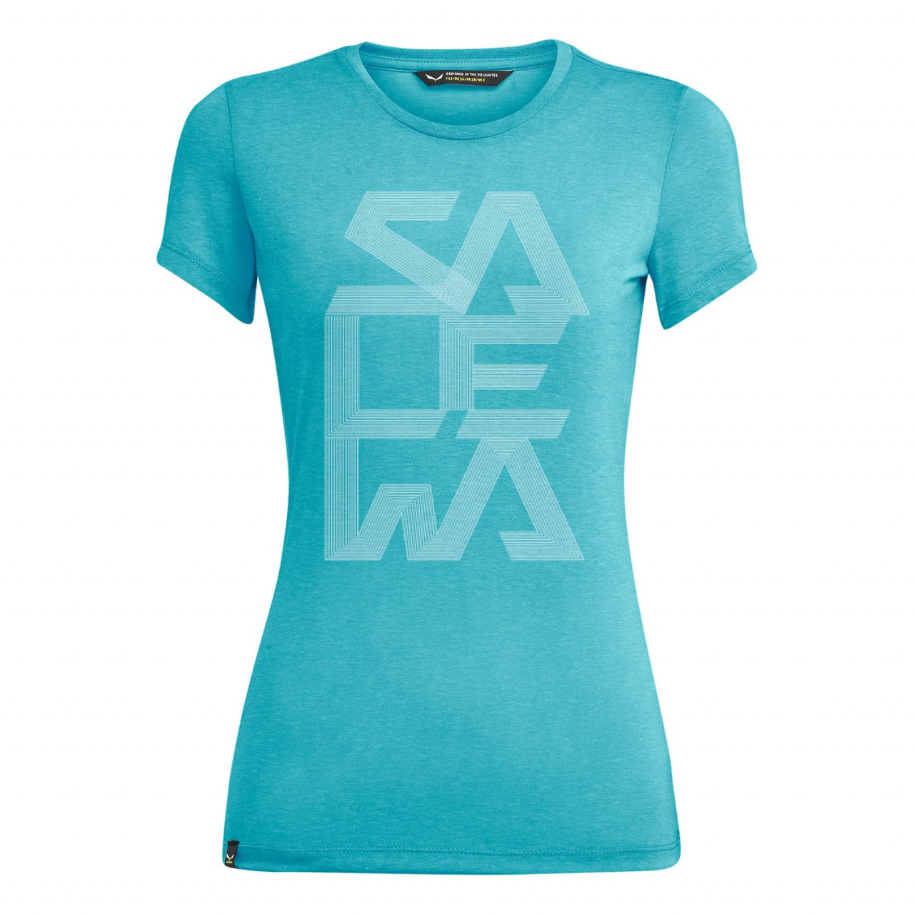 Camisetas Mujer Chile - Salewa Print Dry - Azules - JTKX-96542